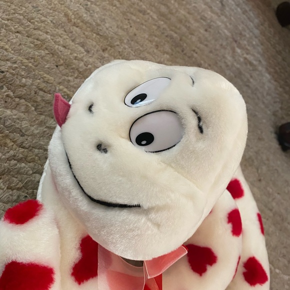 Vintage SNAKE Plush Stuffed Animal Commonwealth Hearts Coiled Valentine - Picture 5 of 16